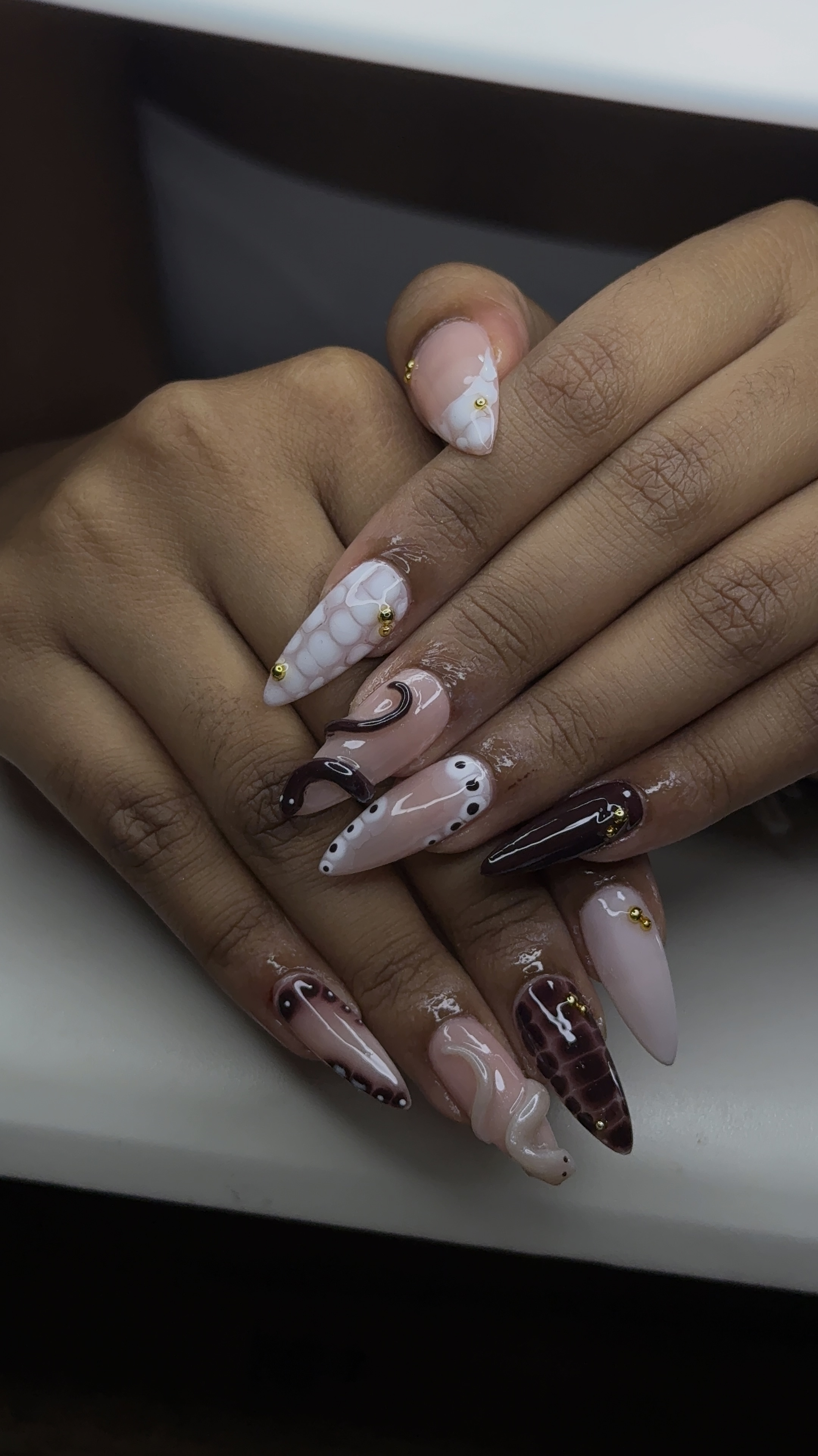 Maximalist nail art