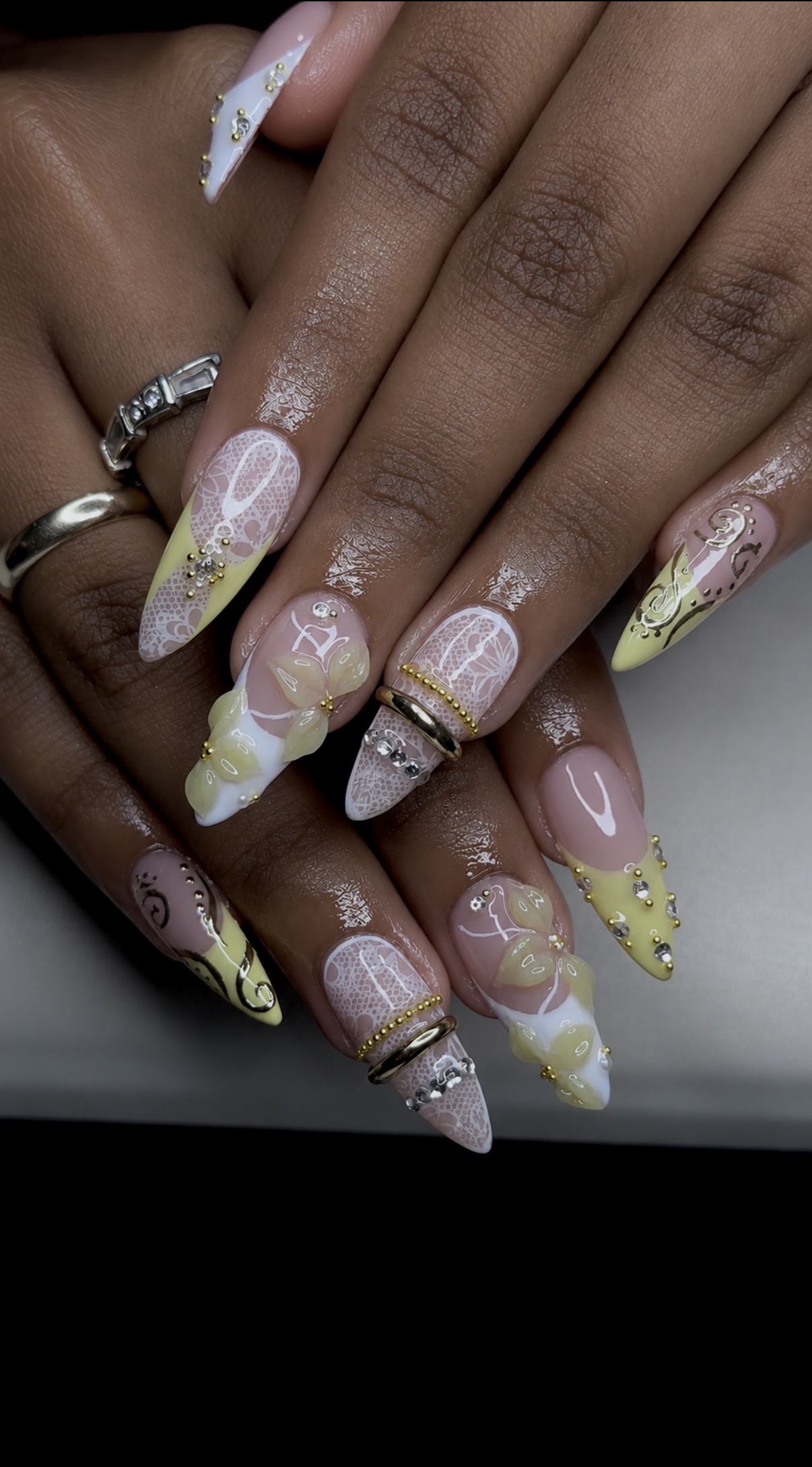 Maximalist nail art
