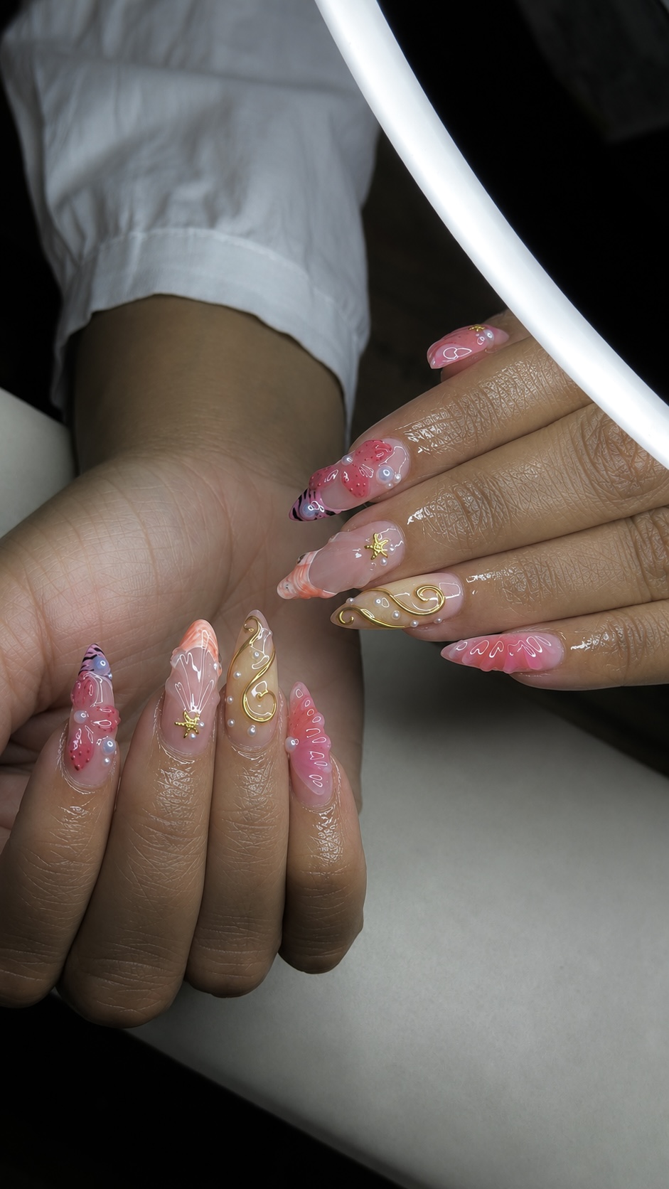 Maximalist nail art